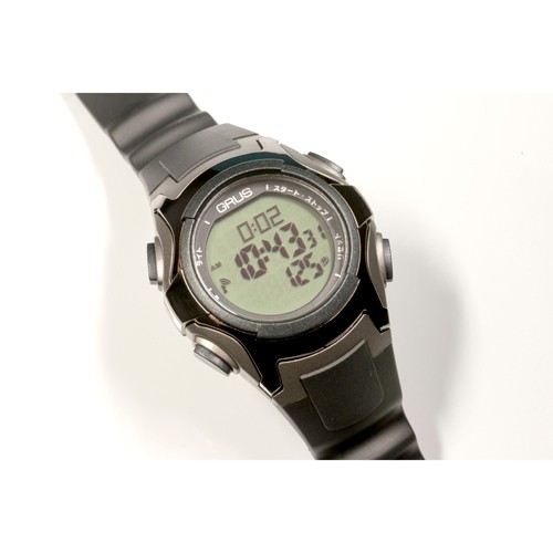 GRUS 腕時計 電波 ウォーキングウォッチ ペースキーパー機能付 GRS005-01